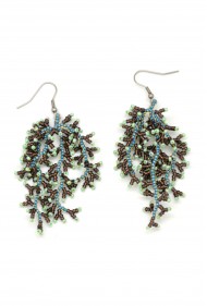 Bead Coral Earrings